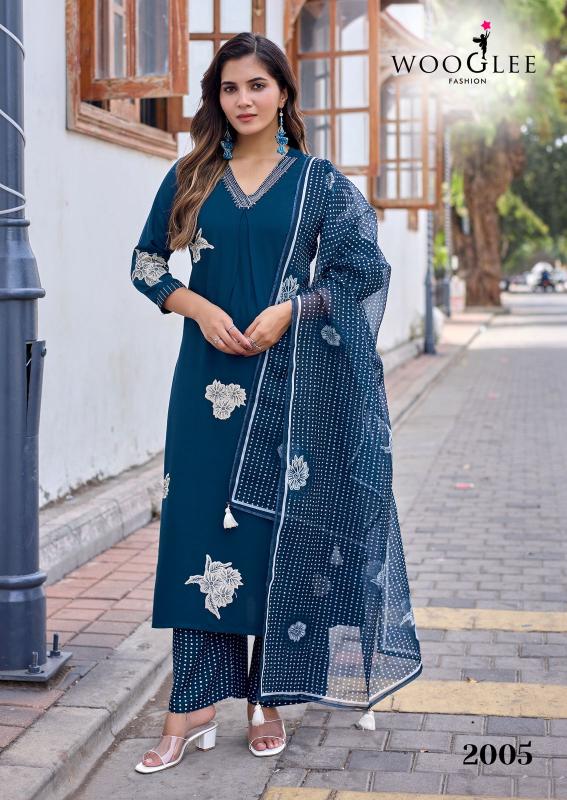 Wooglee vasudha spring fresh catalogue kurti wholesale